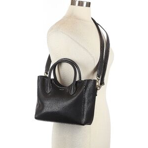 AALLYN Lilly Satchel, black w insert and 2 straps